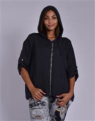 MADE IN ITALY NAVY HOODIE 