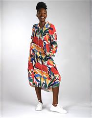 JOLIE KAYLA RED MULTI DRESS