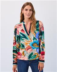 FDJ BOTANY L/S STRIPE TOP