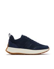 FIT FLOP DENIM F-MODE CRYSTAL SUEDE SNEAKER 