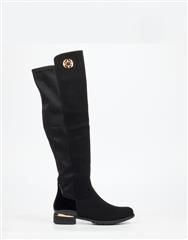 MISS BLACK BLACK HADAR KNEE HIGH BOOT