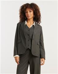 SMASHED LEMON GREY WHITE BLAZER 