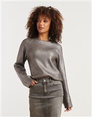 SMASHED LEMON SILVER  KNIT TOP 