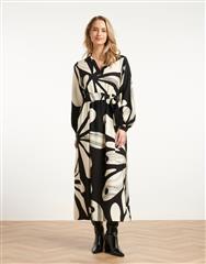 SMASHED LEMON BLACK OFF-WHITE DRESS 