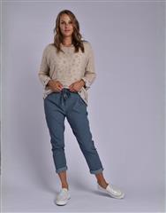 MADE IN ITALY BLUE BUTTON PANTS 