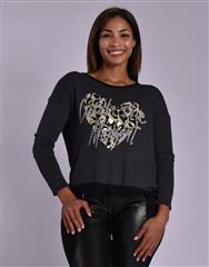 MADE IN ITALY GREY KNIT TOP