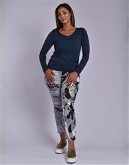 MADE IN ITALY GREY BLACK PANTS 