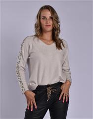 MADE IN ITALY BEIGE KNIT TOP