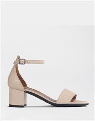 FROGGIE IVORY HEELED SANDAL