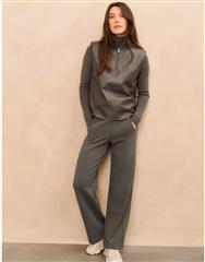 YAYA DARK NIGHT GREY JERSEY TROUSERS