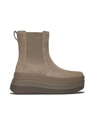 FIT FLOP TAUPE F-MODE STACK CHELSEA BOOTS 
