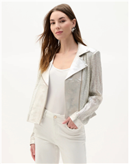 JOSEPH RIBKOFF CHAMPAGNE SILVER JACKET