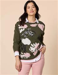 GORDON SMITH KHAKI MULTI COLORADO JUMPER