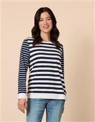 GORDON SMITH NAVY IVORY NEWPORT TOP