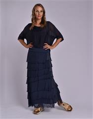 MADE IN ITALY NAVY SKIRT 