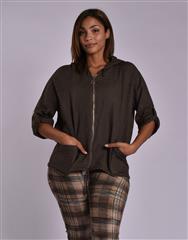 MADE IN ITALY BROWN HOODIE 