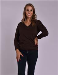 MADE IN ITALY DARK BROWN TOP 