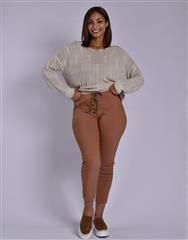 MADE IN ITALY BROWN BUTTON PANTS