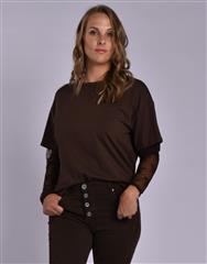 MADE IN ITALY DARK BROWN TOP 