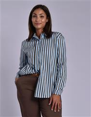MADE IN ITALY BLUE STRIPE SHIRT 