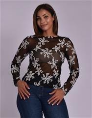 MADE IN ITALY BLACK WHITE TOP 