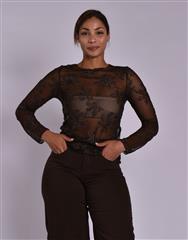 MADE IN ITALY DARK BROWN TOP