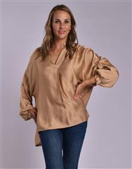 MADE IN ITALY BEIGE SILKY TOP 
