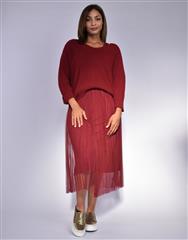 MADE IN ITALY MAROON DRESS & JERSEY