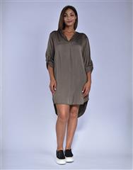MADE IN ITALY BROWN SHORT DRESS