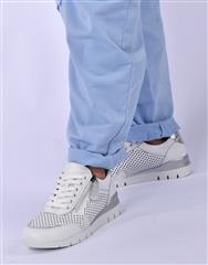 JOLIE WHITE ZIP SNEAKER