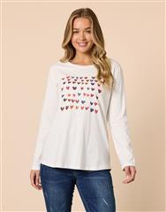 THREADZ IVORY SWEETHEART TEE