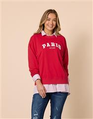 THREADZ RED SWEATSHIRT 