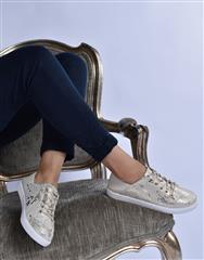 JULZ GOLD BEIGE SNAKE VICKI SNEAKER