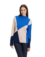 BETTY BARCLAY BLUE NATURAL KNIT PULLOVER