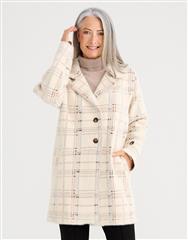 BRAVE & TRUE BEIGE CHECK MARSHALL JACKET