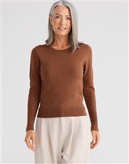 B RAVE & TRUE CHOCOLATE ST JAMES KNIT