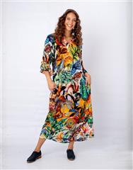 ICONIC HARVEST LEAVES JUBILEE DRESS