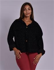 MADE IN ITALY BLACK LEOPARD JACKET 
