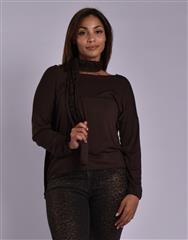 MADE IN ITALY DARK BROWN TOP