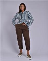 MADE IN ITALY DARK BROWN PANTS 