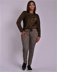 MADE IN ITALY PINK BROWN PANTS 