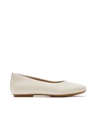 FIT FLOP BEIGE DELICATO HIGH CUT SOFT-LEATHER BALLET FLATS