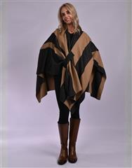 JOLIE BLACK BROWN PONCHO 