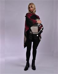 JOLIE PINK MULTI PONCHO 