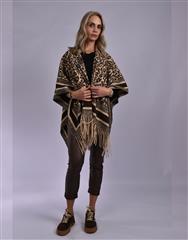 JOLIE LEOPARD PONCHO