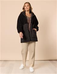 THREADZ BLACK TEDDY JACKET 