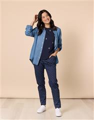 GORDON SMITH NAVY MULTI CHERRY PANTS