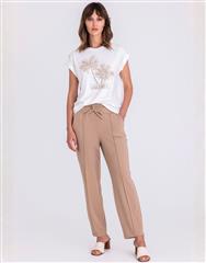 TUZZI LIGHT BROWN PANTS 