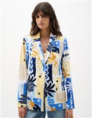JOSEPH RIBKOFF VANILLA MULTI LDS BLAZER