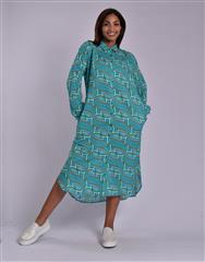 JOLIE GREEN MULTI ELMEY DRESS